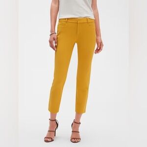 Banana Republic Sloan Crop Pants in MANGO MOJITO Size 4